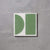 Green Split Shift Two Tiles - Handmade